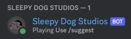 Sleepy Dog Studios Discord Bot